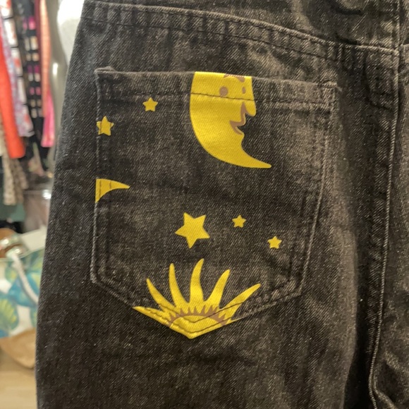 AMAZING retro denim Sun Moon Detail high waist 90s - Picture 7 of 9